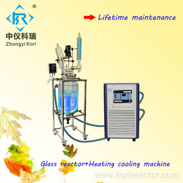 Factory CE Certificated glass jacketed reactor